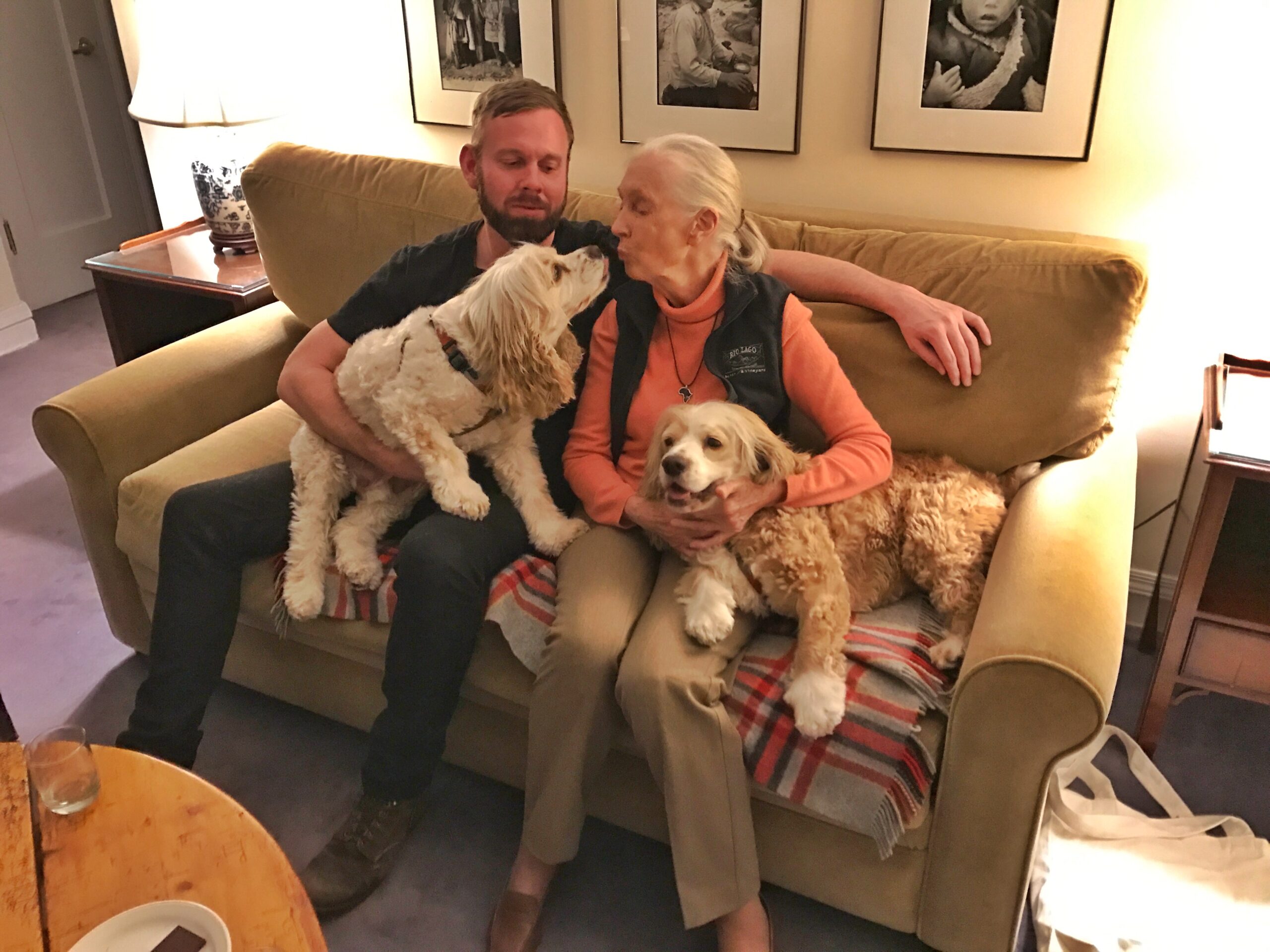 Richard Christensen with Jane _ Pups